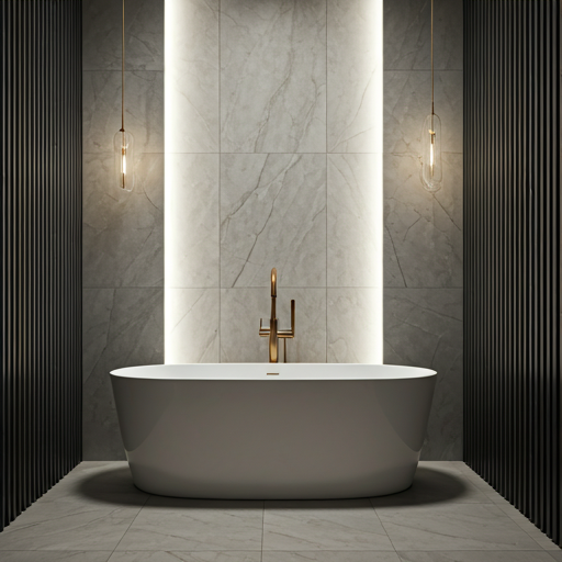 Luxury bathroom spa renovation.